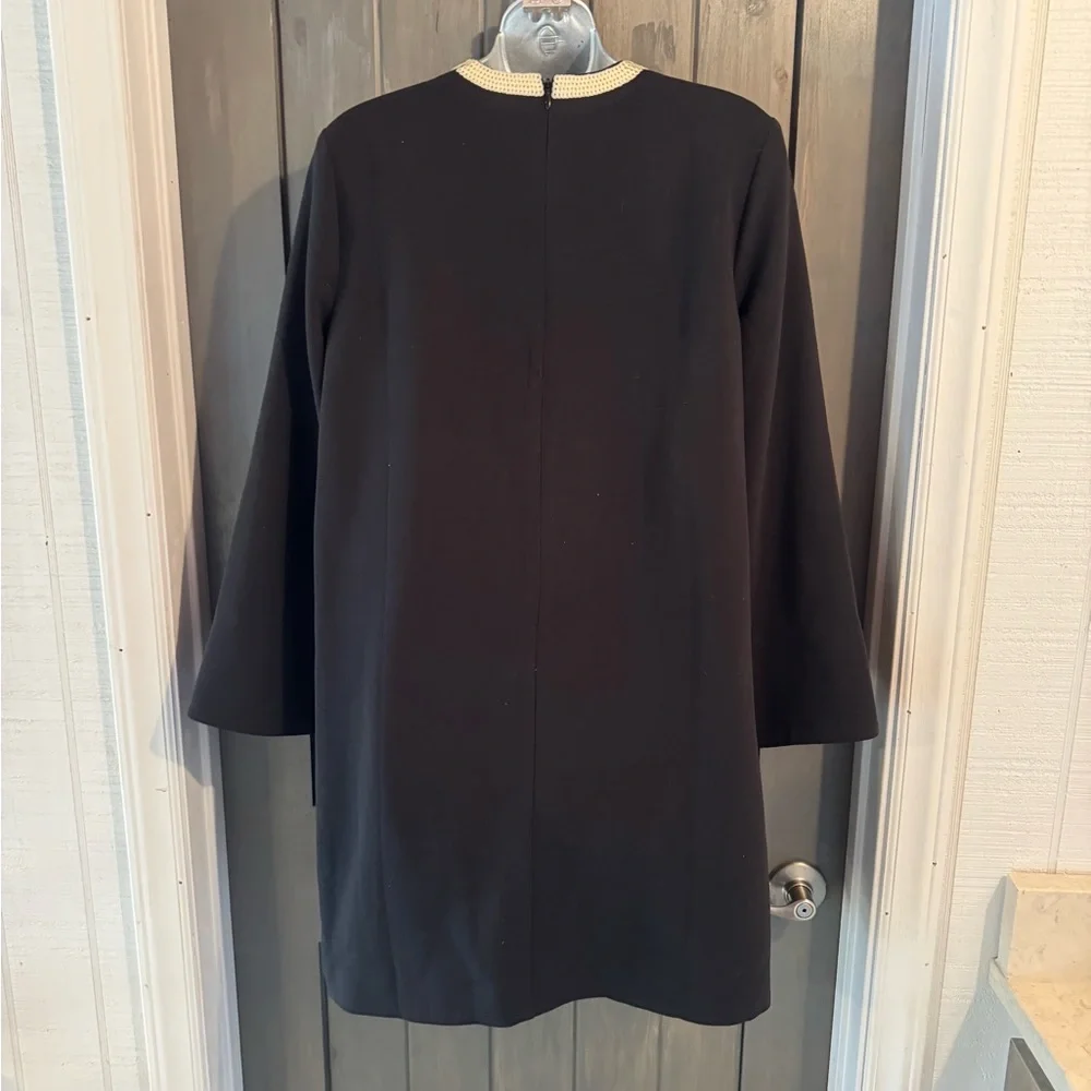 Tuckernuck Black Dress with Cream Bow Detail - Picture 3 of 4